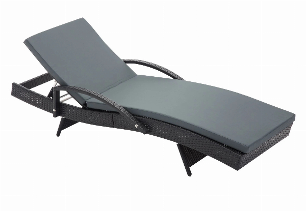 Sun Lounger with Armrest