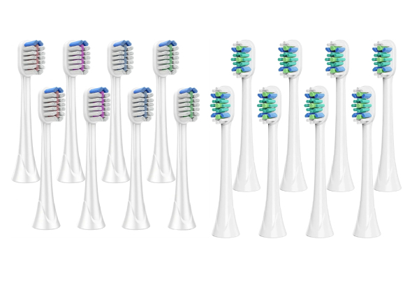 Eight-Piece Brush Heads Compatible with Philips Sonicare - Four Options Available