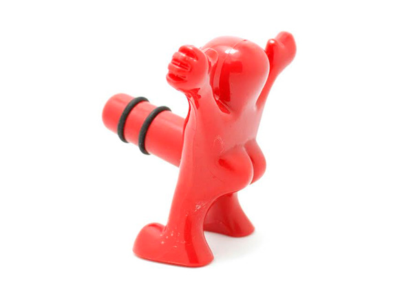 Three-Piece Happy Man Wine Bottle Opener, Stopper & Corkscrew with Free Delivery