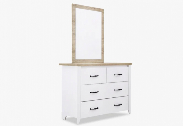 Adelle Country Dressing Chest with Mirror