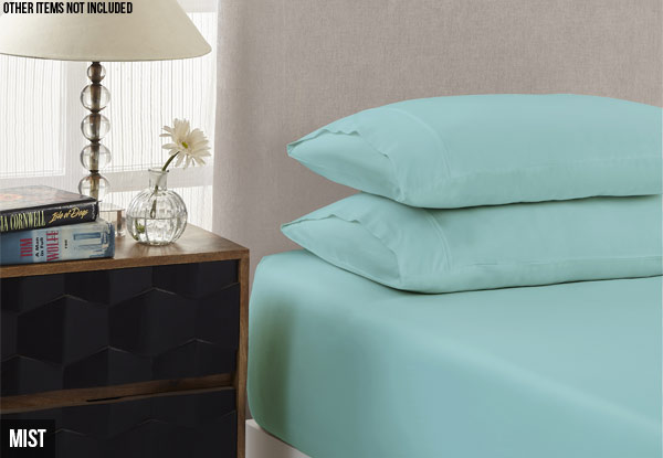 Royal Comfort 1500TC Fitted Sheet Set with Free Delivery - Four Sizes & Six Colours Available