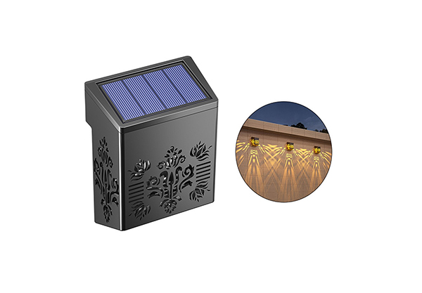 Solar Powered Hollow LED Outdoor Lamp