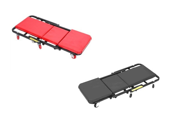 Folding Creeper Mechanic Seat Trolley - Two Colours Available