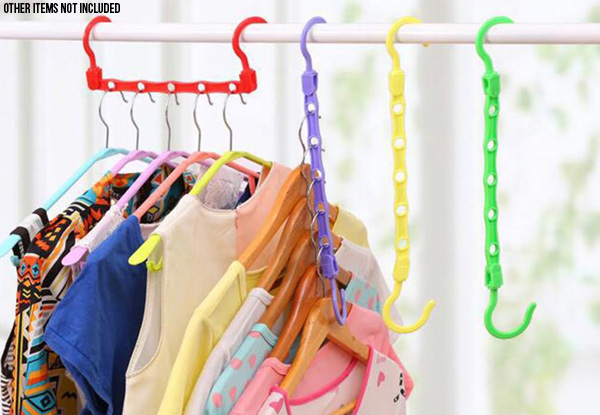 10-Pack of Space-Saving Closet Hangers with Free Delivery