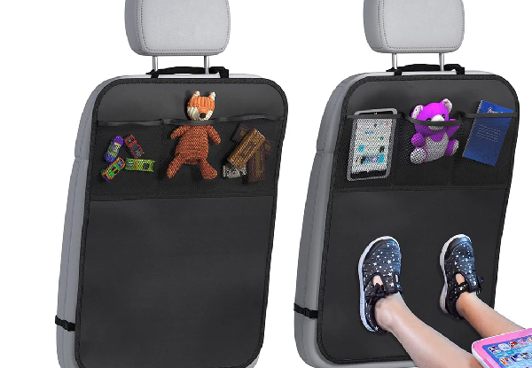 Two-Piece Water-Resistant Car Backseat Kick Mat