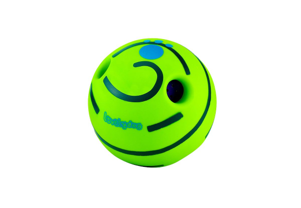 Green Interactive Dog Ball Toy - Option for Two-Pack & Three Sizes Available