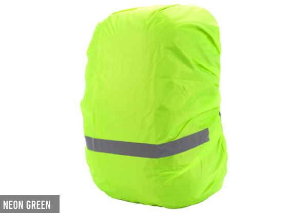 Backpack Rain Cover with Reflective Strip - Five Colours, Four Sizes & Two-Pack Available