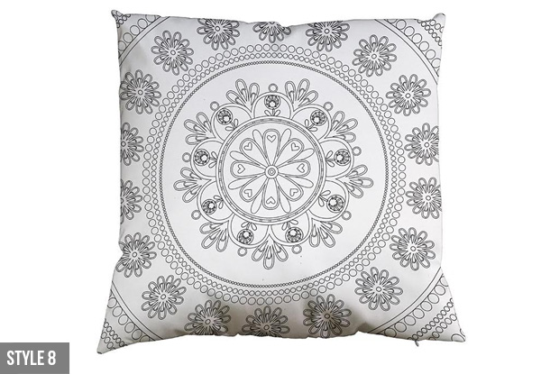 Mosaic Pattern DIY Colouring Cushion Cover - Ten Styles Available