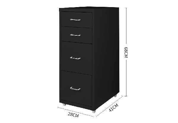 Levede Four-Drawer Office Storage Cabinet - Two Colours Available