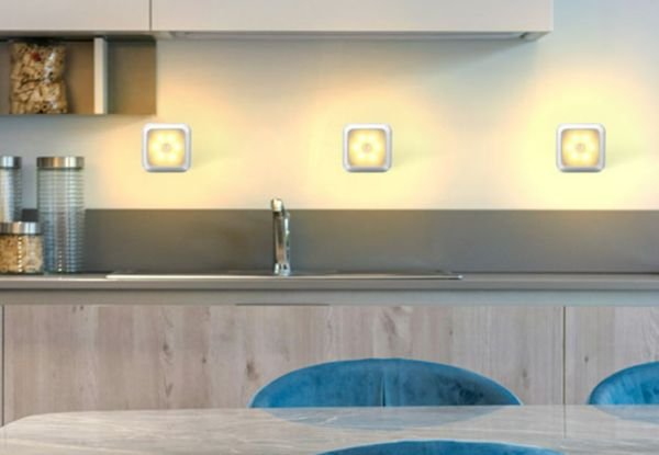 Two-Pack LED Motion Sensor Night Lights - Available in Two Colours & Option for Four-Pack