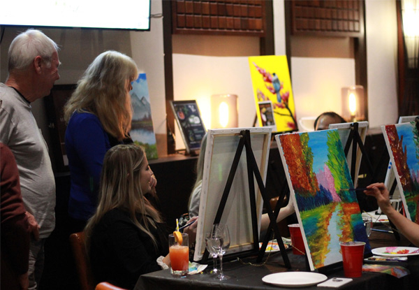 Social Painting Class for One Person incl. Beverage Hosted at Auckland City Hotel for One Person - Option for up Five People or Takapuna Location