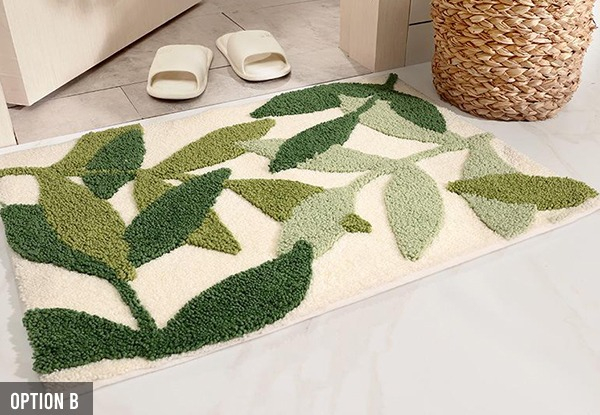Non-Slip Absorbent Microfiber Rug - Four Options Available