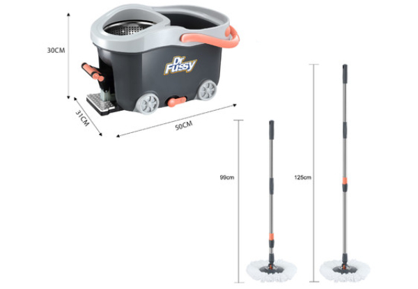 Spin Mop & Twin Bucket Set Cleaning System - Available in Four Options