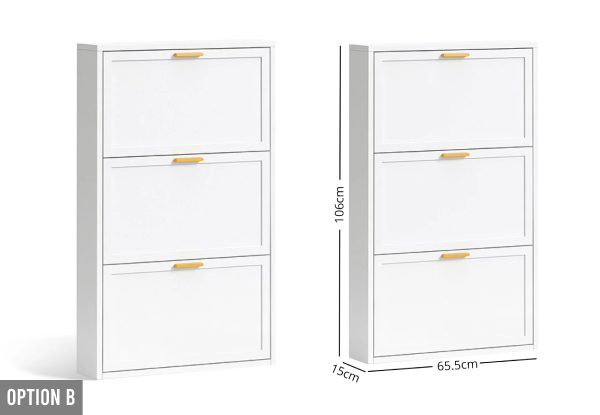 Lonna Steel Shoe Cabinet Range - Five Options Available