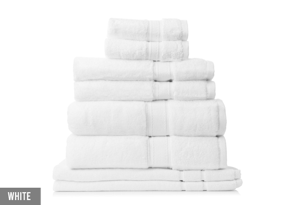 Eight-Piece Royal Comfort Zero Twist Towel Set - Six Colours Available