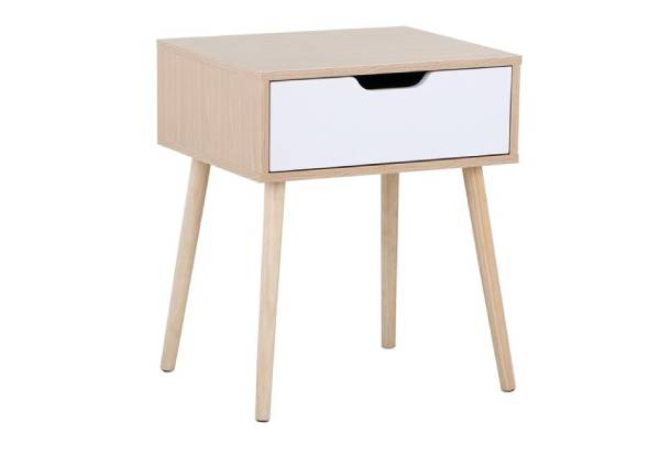 Two-Piece Bedside Nightstand Table - Two Colours Available