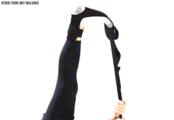 Black Yoga Stretching Belt