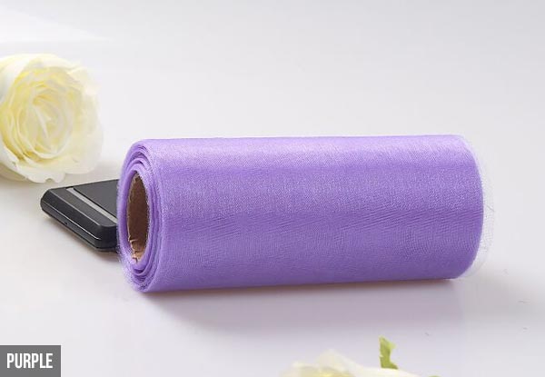 Shimmer Organza Roll - Five Colours Available