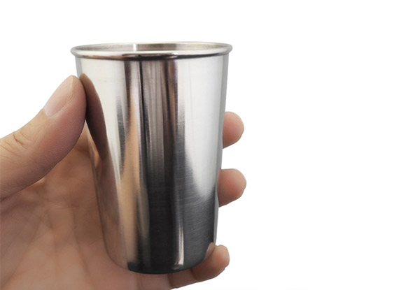 Two-Pack of Stainless Steel Drinking Cups - Option for Four-Pack Available