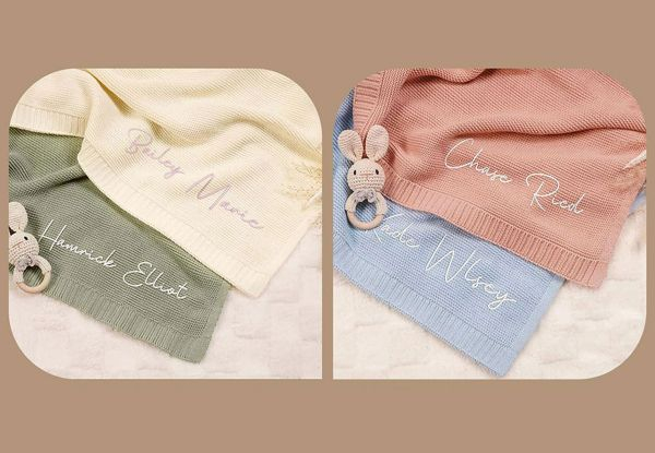 Personalised Embroidery Nap Blankets