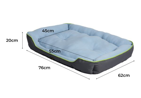 PaWz Pet Cooling Bolster Bed Mat - Four Sizes Available