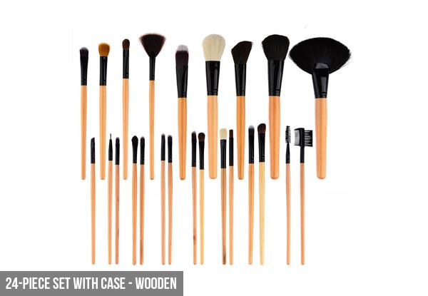 Make-Up Brush Sets - Options for 12-, 20- or 24-Piece Sets