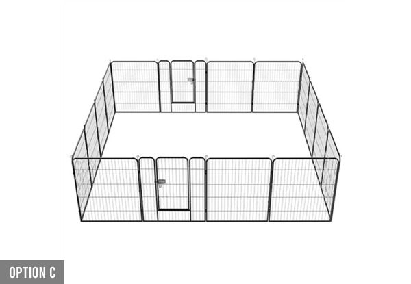 16-Panel Dog Pen - Three Options Available