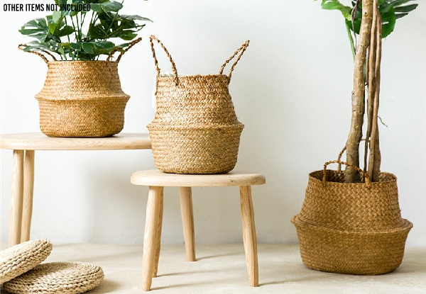 Woven Basket Range - Three Sizes Available & Option for Three-Pack with Free Delivery