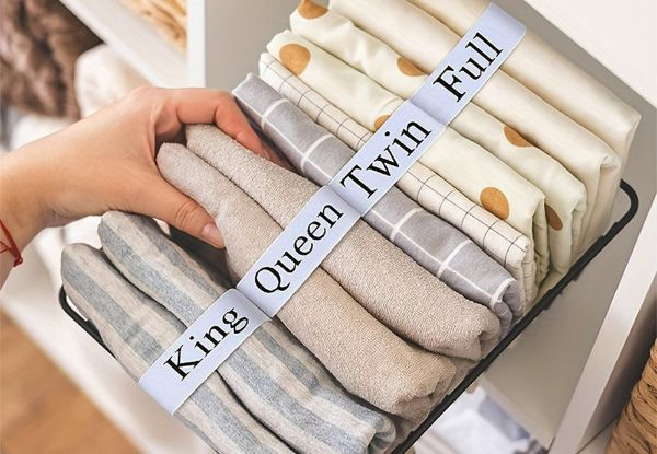 Four-Piece Elastic Bed Sheet Organiser Straps