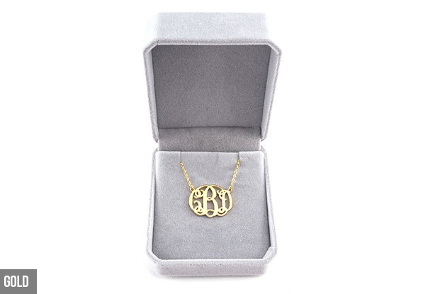 Personalised Monogram Necklace with Initials - Options for Two & Three Colours Available (Additional Delivery Charges Apply)