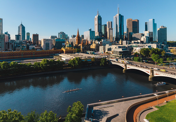 Per-Person Twin-Share for a Three-Night Melbourne Getaway incl. Airport Transfer, Accommodation in a Deluxe, Pan Pacific Room, Lanes & Arcade Tour, Full Day Yarra Valley Tour