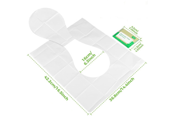50-Piece Disposable Toilet Seat Covers