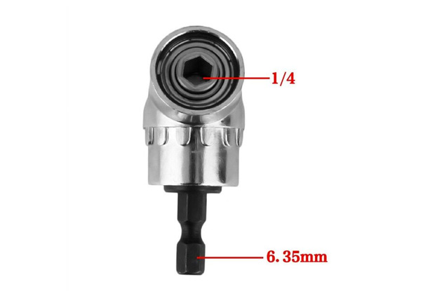 105° Quarter-Inch Standard Hexagon Shank Bit Drill Adapter with Free Delivery