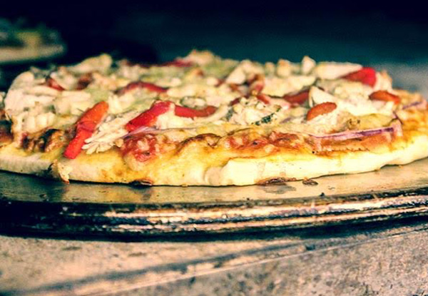 One Large Pizza with Options for One Gourmet Grilled Wrap or One Waffle - George Street, Mosgiel & Alexandra Locations