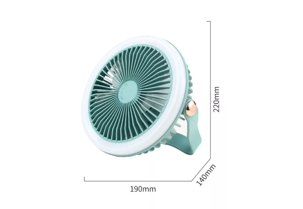 Portable Rechargeable LED Desktop Fan