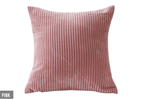 Two-Pack Corduroy Cushion Cover- Four Colours Available & Option for Four-Pack