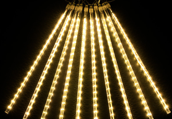 Outdoor Solar Meteor Shower Rain Light - Available in Three Colours