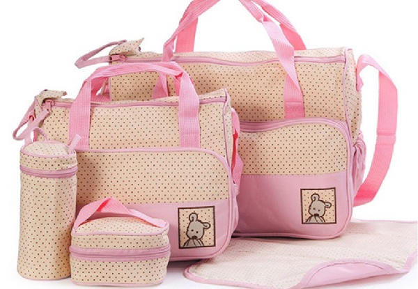 Five-in-One Baby Bag Set - Five Colours Available with Free Delivery