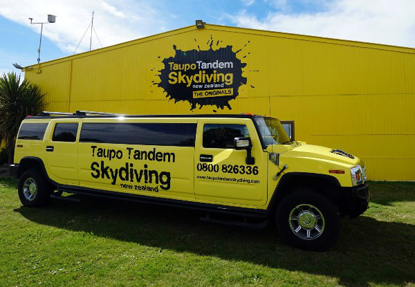 Tandem 18,500ft Skydive above Taupo Lake - Valid from 10th January 2019