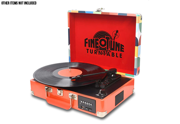 Fine Tune Portable Turntable & Recorder