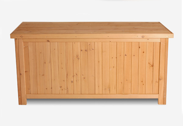 $149 for a Wooden Outdoor Storage Box