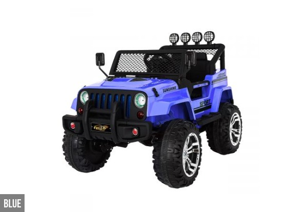 Electric Remote Control Ride-On Jeep with Built-in Songs -Three Colours Available