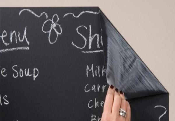 Two-Pack of Chalkboard Vinyl Wall Sticker 200 x 60cm - Four-Pack Available