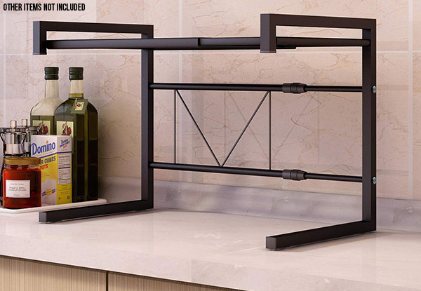 Two-Tier Expandable Kitchen Microwave  Rack