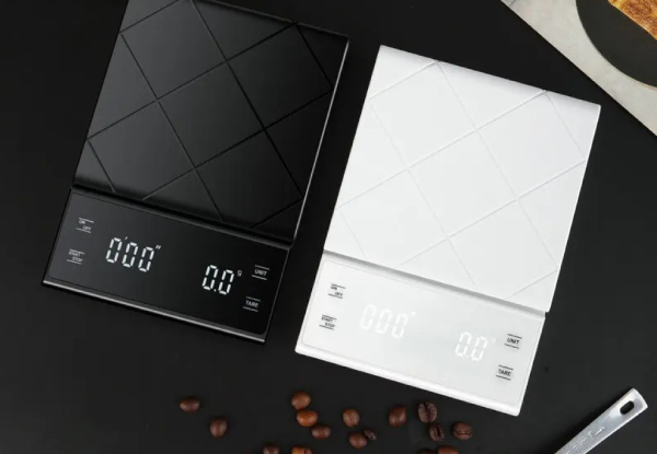 Digital Coffee Scale with Timer - Available in Two Colours