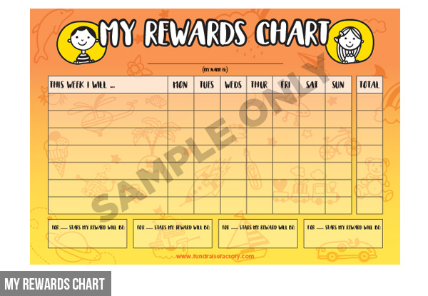 Children's Reward Charts - Three Styles Available
