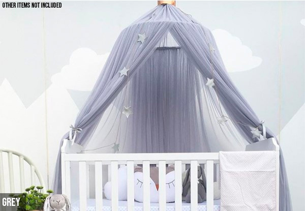 Kids Bed Canopy Curtain - Four Colours Available