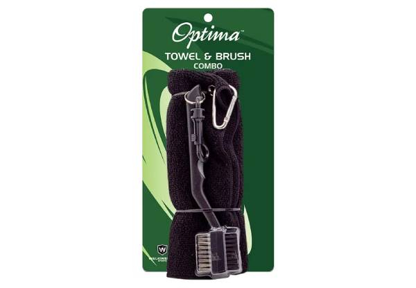 Optima Microfibre Golf Towel & Brush