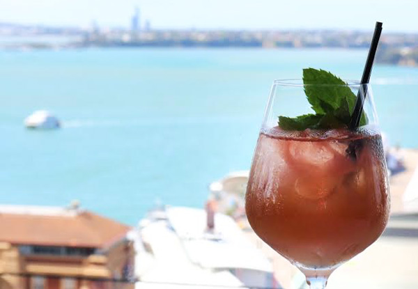 Panoramic Two-Course Harbourside Lunch Experience for One Person incl. a Rose Sangria Cocktail - Options Up to Six People