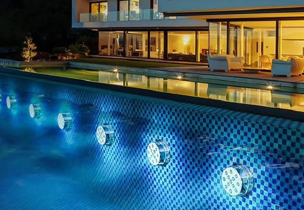 Submersible LED Lights with Remote - Options for Two-Pack or Four-Pack